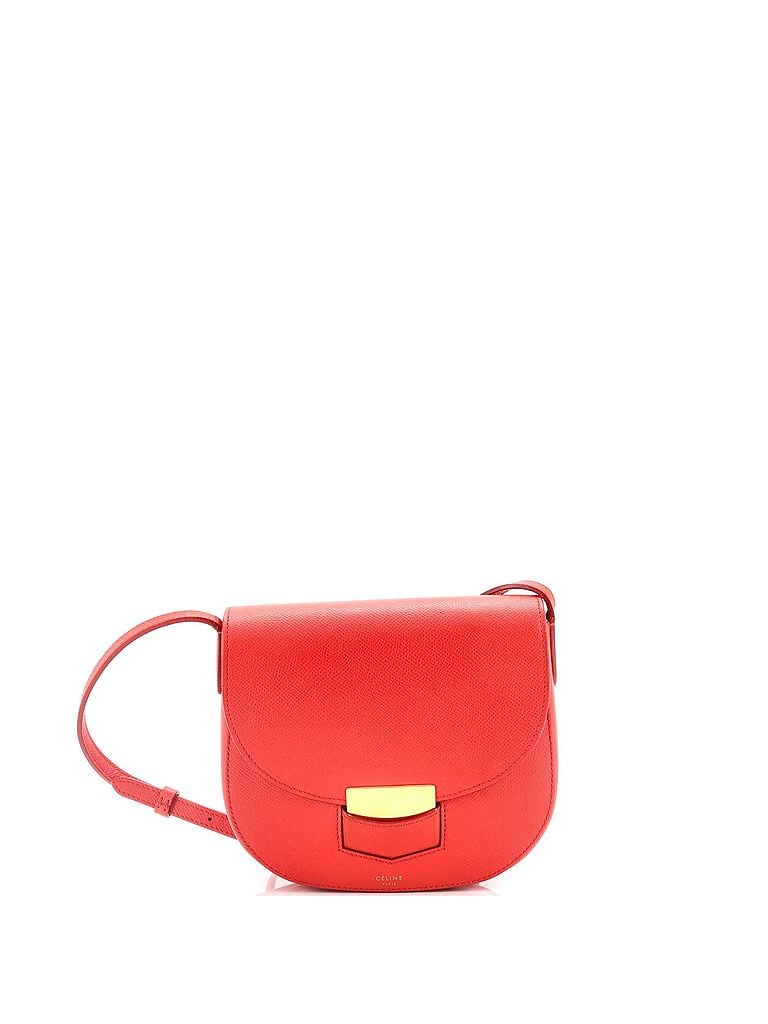 Céline 100% Leather Orange Trotteur Crossbody Bag Grainy Leather Small One size - photo 1