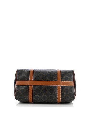 Céline Boston Bag Triomphe Coated Canvas Medium (view 2)