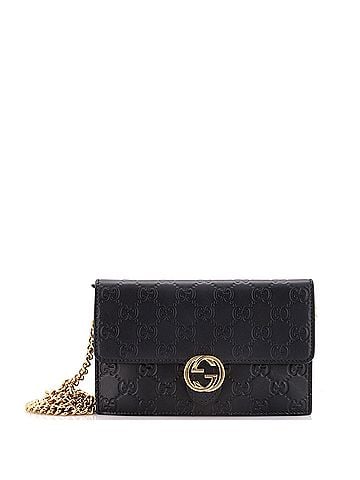 Gucci Icon Wallet on Chain Guccissima Leather (view 1)