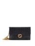 Gucci 100% Leather Black Icon Wallet on Chain Guccissima Leather One size - photo 1