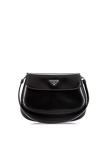 Prada Cleo Flap Shoulder Bag Spazzolato Leather Small (view 1)