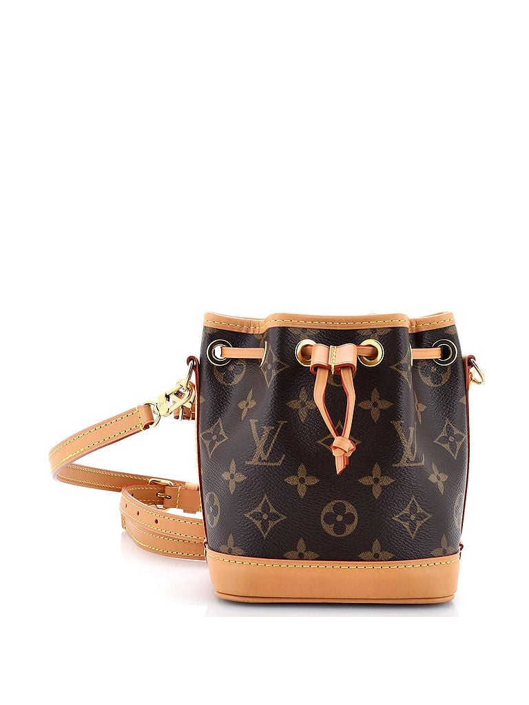 Louis Vuitton 100% Coatead Canvas Brown Noe NM Handbag Monogram Canvas Nano One size - photo 1