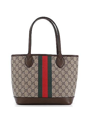 Gucci Ophidia Open Shopping Tote GG Coated Canvas Small (view 1)