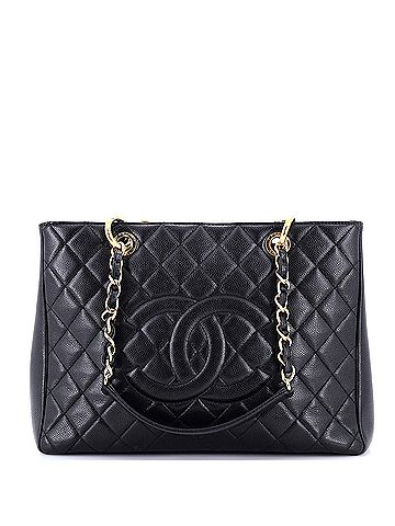 Chanel Grand Shopping Tote Quilted Caviar (view 1)