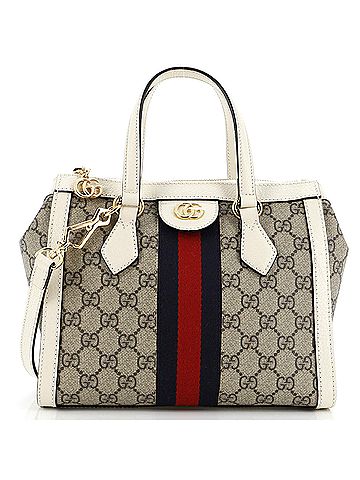 Gucci Ophidia Top Handle Tote GG Coated Canvas Medium (view 1)