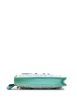 Chanel Logo Wristlet Clutch PVC Over Quilted Tweed Large (view 2)