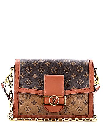 Louis Vuitton Dauphine Shoulder Bag Reverse Monogram Canvas MM (view 1)