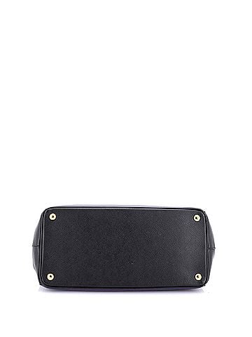 Prada Bicolor Double Zip Lux Tote Saffiano Leather Medium (view 2)
