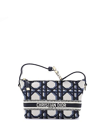 Christian Dior DiorTravel Nomad Pouch Macrocannage Canvas Small (view 1)
