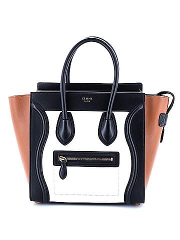 Céline Tricolor Luggage Bag Leather Micro (view 1)