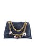 Balenciaga 100% Leather Black Crush Charm Chain Flap Bag Leather Medium One size - photo 1
