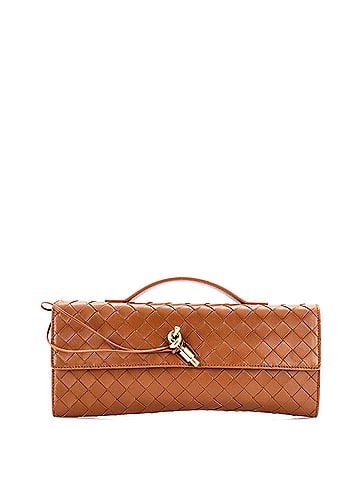 Bottega Veneta Andiamo Top Handle Clutch Intrecciato Nappa Long (view 1)