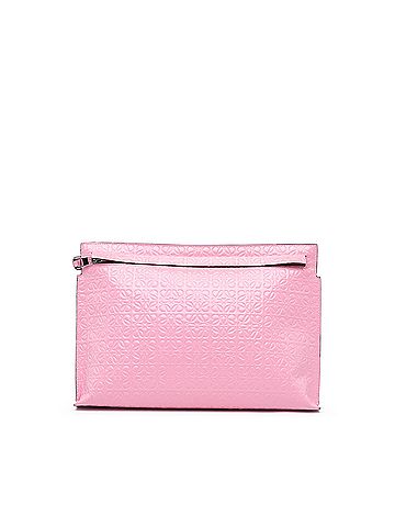 Loewe Embossed Anagram Repeat T Clutch (view 1)