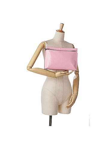 Loewe Embossed Anagram Repeat T Clutch (view 2)