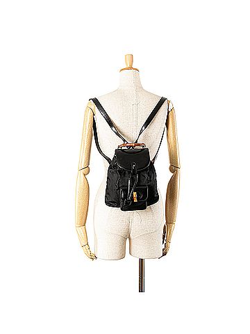 Gucci Mini Bamboo Nylon Backpack (view 2)