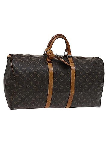 Louis Vuitton Keepall 50 Black Canvas Travel Bag (view 1)