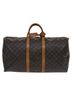 Louis Vuitton 100% Canvas Solid Black Keepall 50 Black Canvas Travel Bag One size - photo 3