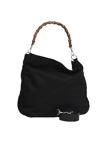 Gucci Black Canvas Handbag (view 1)