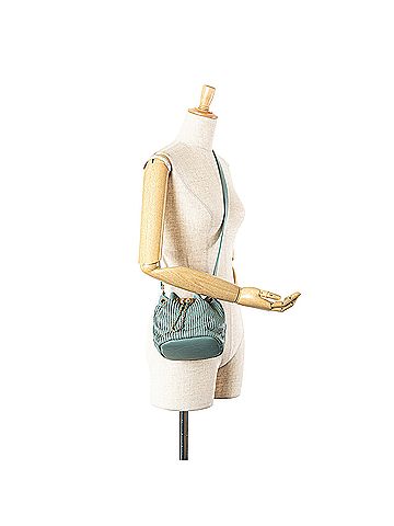 Chanel Mini Crumpled Calfskin Coco Pleats Drawstring Bucket Bag (view 2)