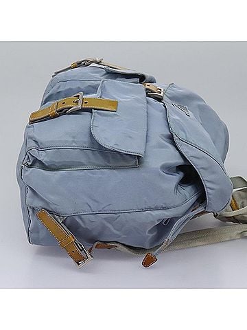 Prada Re-Nylon Blue Synthetic Backpack Bag (view 2)