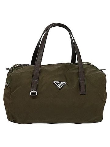 Prada Tessuto Khaki Synthetic Travel Bag (view 1)
