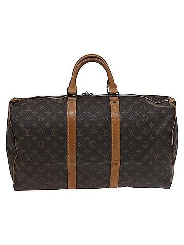 Louis Vuitton Keepall 50 Blue Canvas Travel Bag (view 1)