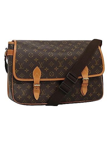 Louis Vuitton Gibeciere Brown Canvas Shoulder Bag (view 1)