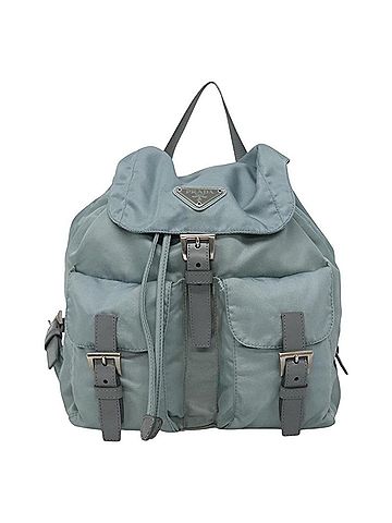 Prada Re-Nylon Blue Synthetic Backpack Bag (view 1)