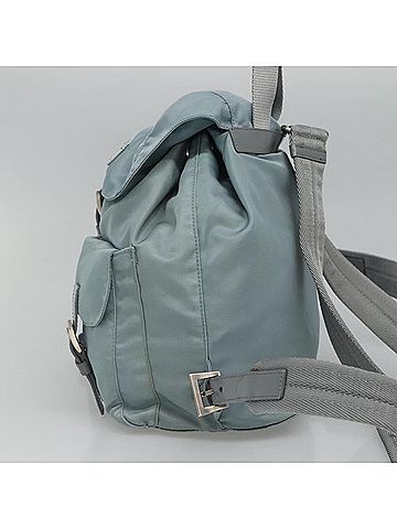 Prada Re-Nylon Blue Synthetic Backpack Bag (view 2)