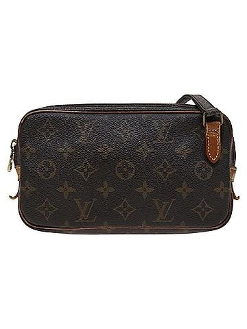 Louis Vuitton Marly Brown Canvas Shoulder Bag (view 1)