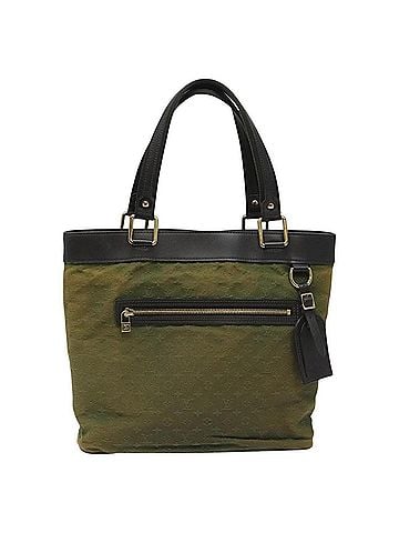 Louis Vuitton Lucille Khaki Canvas Shoulder Bag (view 1)