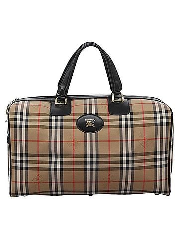 Burberry Nova Check Beige Canvas Travel Bag (view 1)