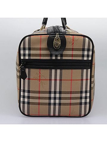 Burberry Nova Check Beige Canvas Travel Bag (view 2)