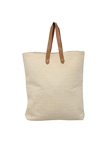 Hermès Ahmedabad Beige Canvas Tote Bag (view 1)