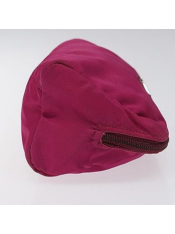 Prada Cosmetic Pouch Pink Synthetic Clutch Bag (view 2)
