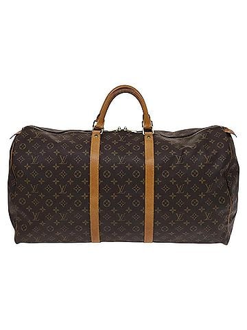 Louis Vuitton Keepall 60 Brown Canvas Travel Bag (view 1)