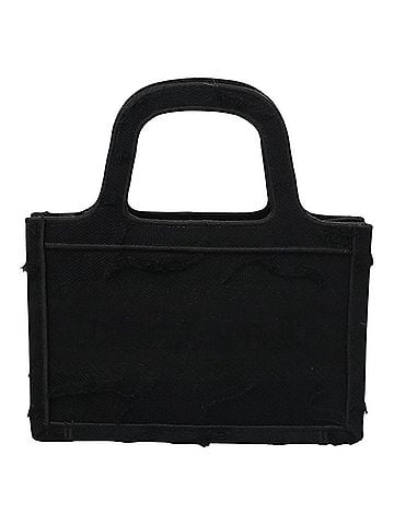 Dior Book Tote Black Canvas Tote Bag (view 1)