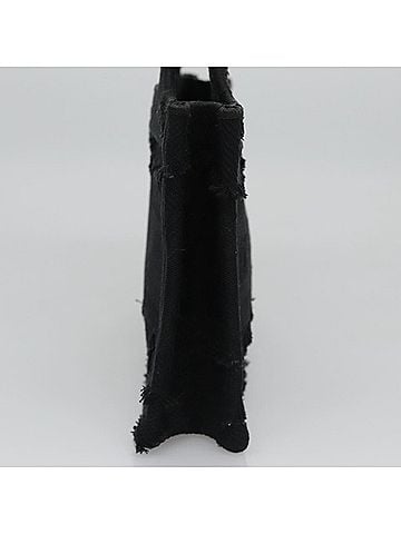 Dior Book Tote Black Canvas Tote Bag (view 2)