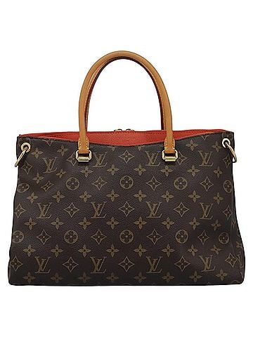 Louis Vuitton Pallas Brown Canvas Tote Bag (view 1)