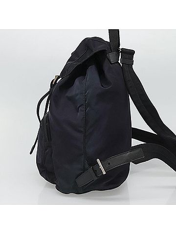 Prada Re-Nylon Navy Canvas Backpack Bag (view 2)