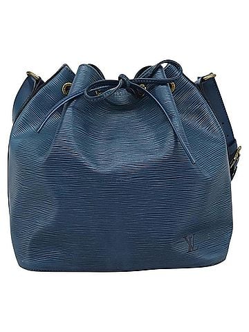 Louis Vuitton Noe Blue Leather Shoulder Bag (view 1)