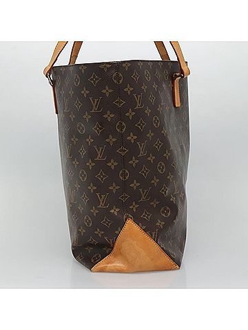 Louis Vuitton Cabas Alto Brown Canvas Tote Bag (view 2)