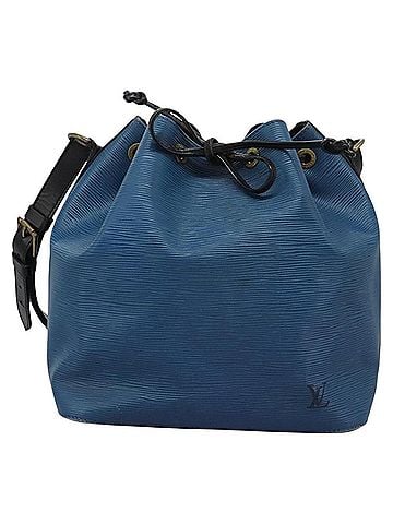 Louis Vuitton Petit Noé Blue Leather Shoulder Bag (view 1)