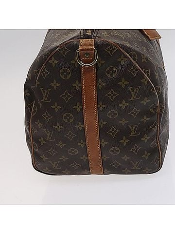 Louis Vuitton Keepall Bandouliere 55 Brown Canvas Travel Bag (view 2)