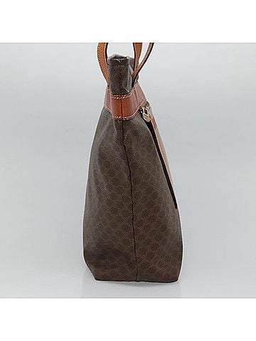 Céline Macadam Brown Canvas Tote Bag (view 2)
