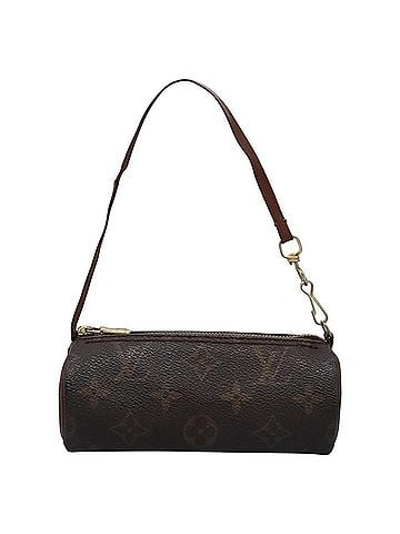 Louis Vuitton Mini Baby Papillon Brown Canvas Clutch Bag (view 1)