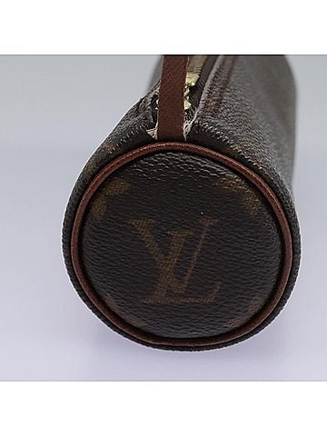 Louis Vuitton Mini Baby Papillon Brown Canvas Clutch Bag (view 2)