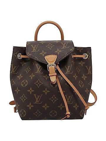 Louis Vuitton Montsouris Brown Canvas Backpack Bag (view 1)