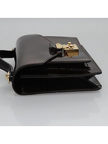 Louis Vuitton Monceau Burgundy Patent Leather Handbag (view 2)