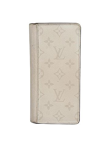 Louis Vuitton Portefeuille Brazza White Leather Wallet (view 1)